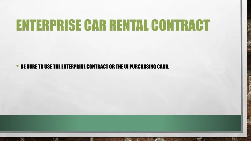 enterprise car rental contract