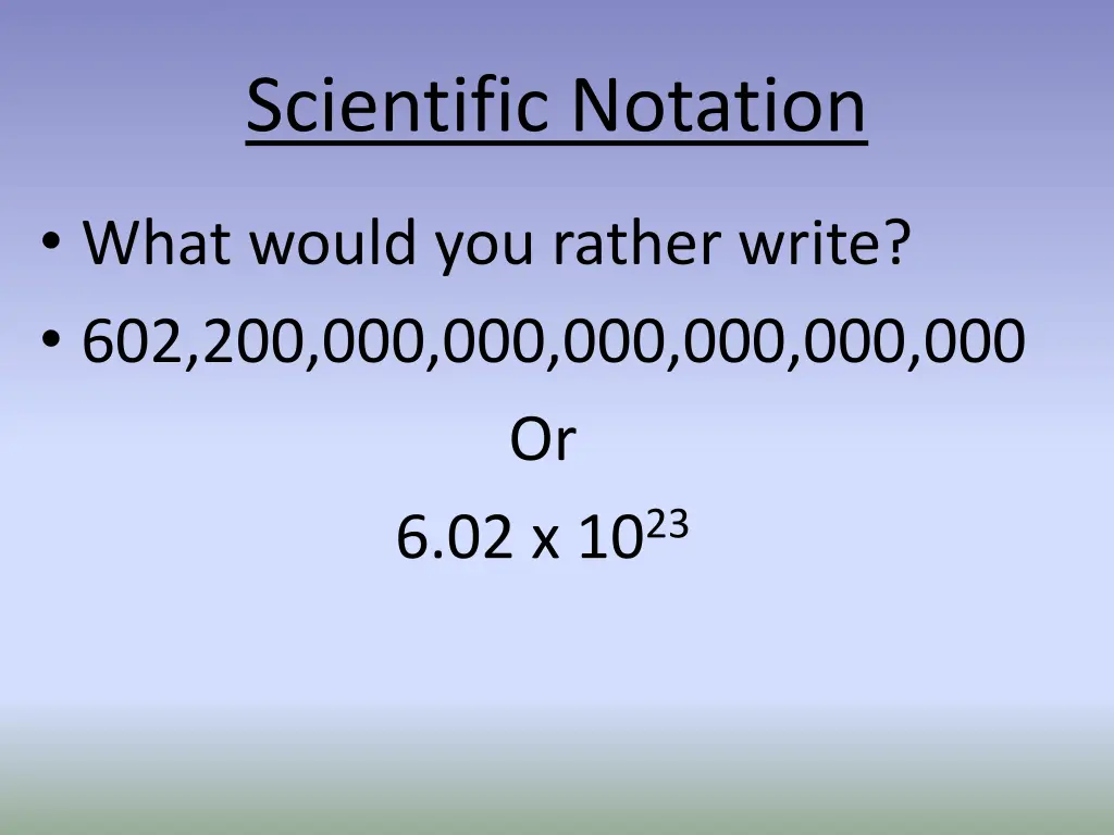 scientific notation 1