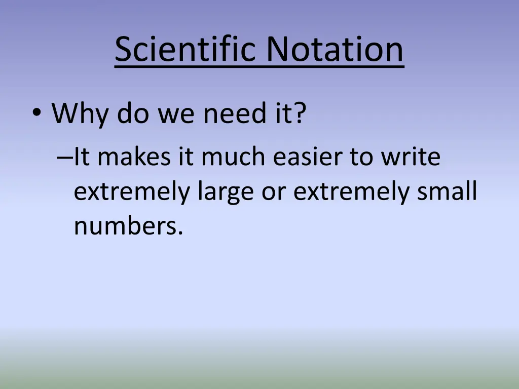 scientific notation