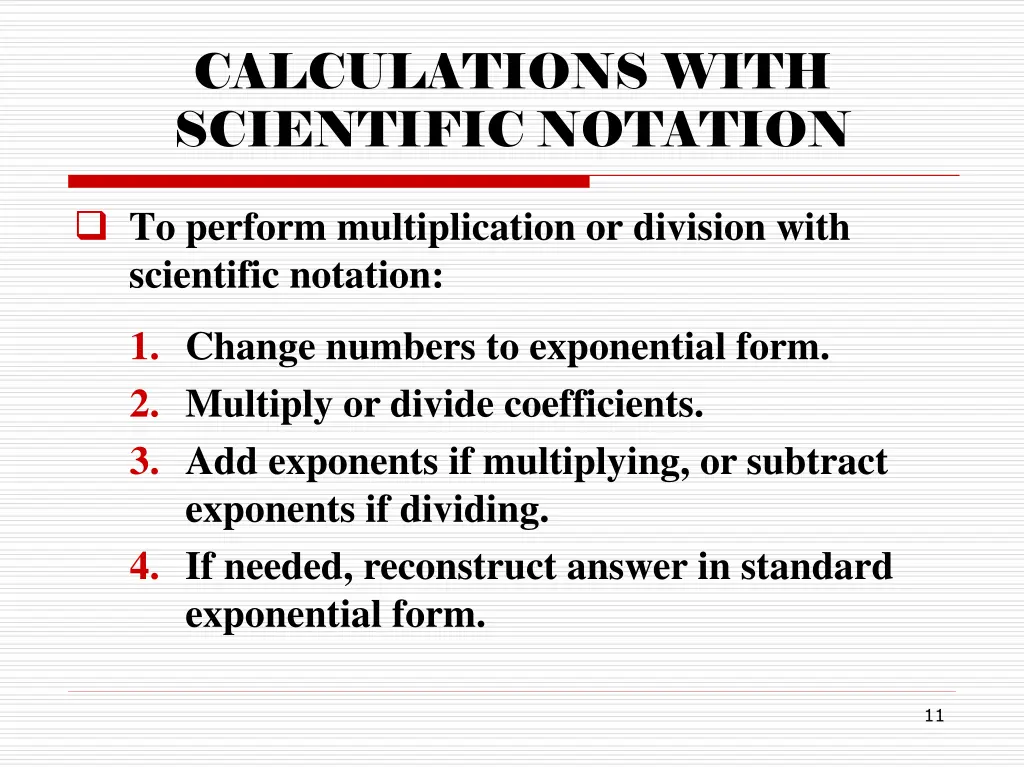 calculations with scientific notation