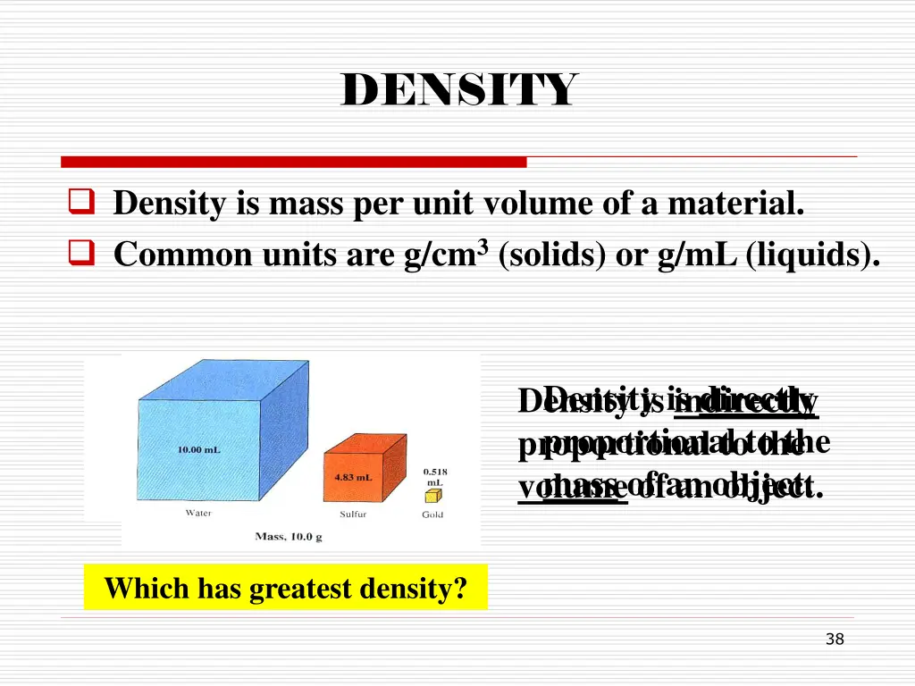 density