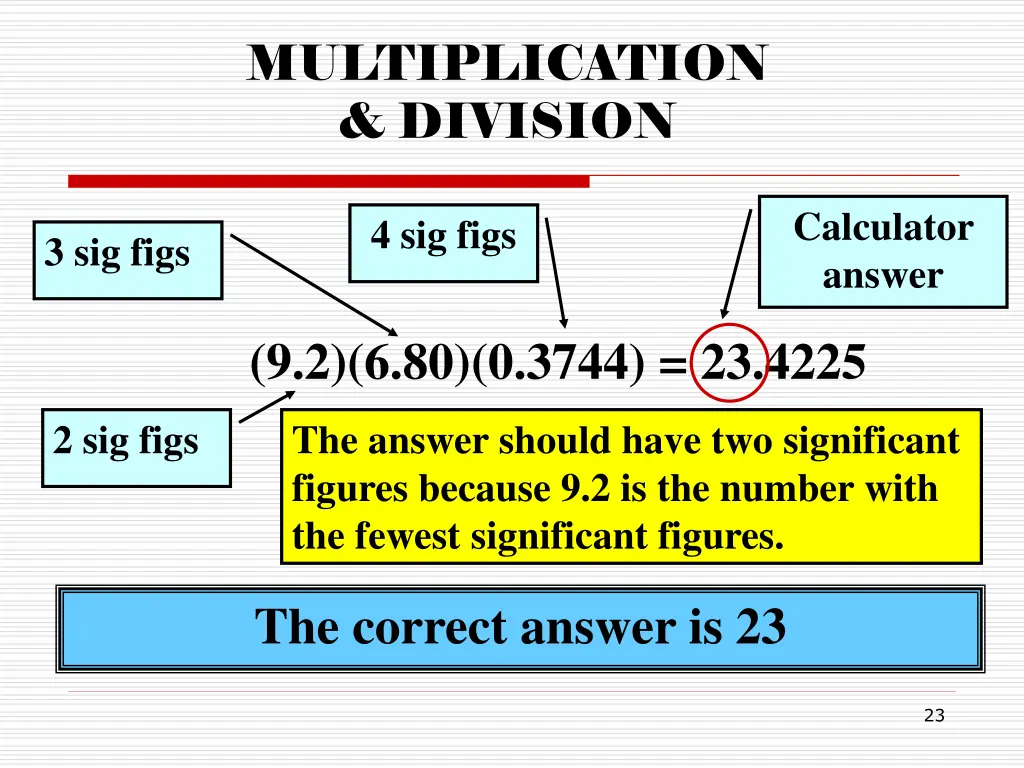 multiplication division