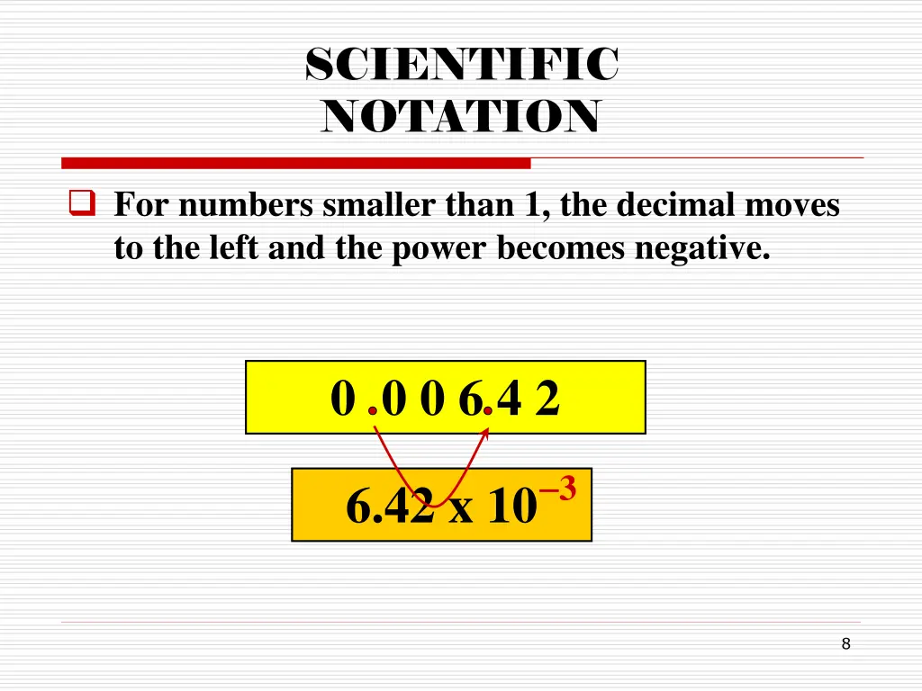 scientific notation 1