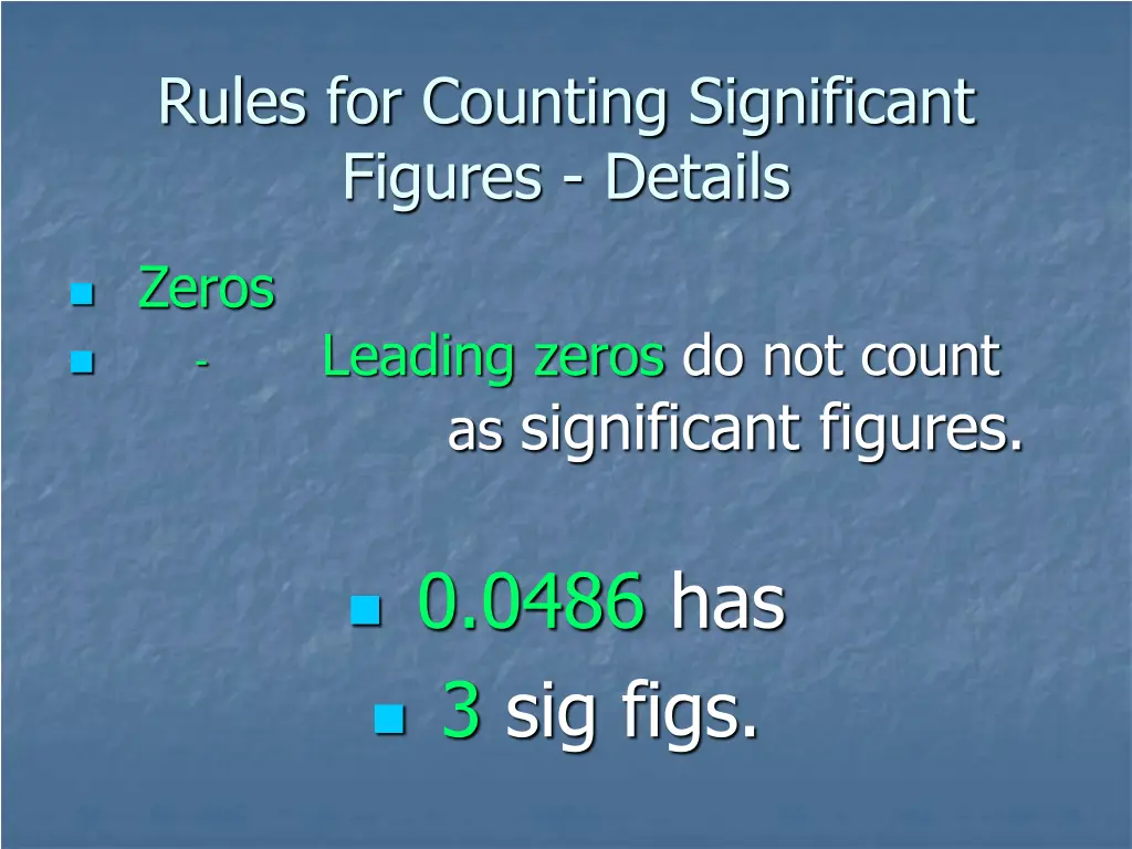 rules for counting significant figures details 1