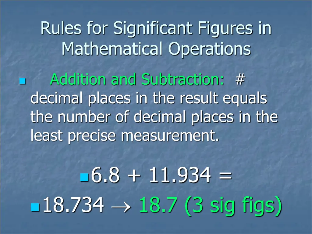 rules for significant figures in mathematical 1