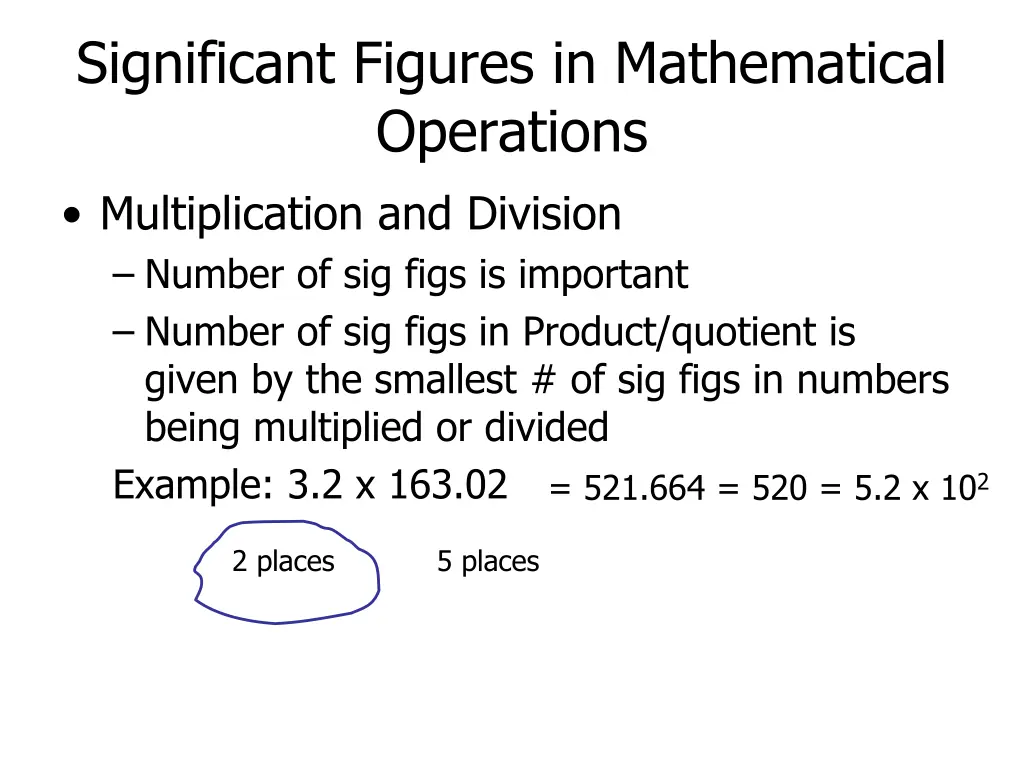 significant figures in mathematical operations 1