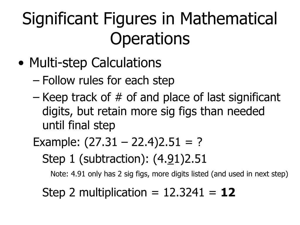 significant figures in mathematical operations 2
