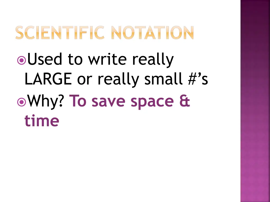 scientific notation