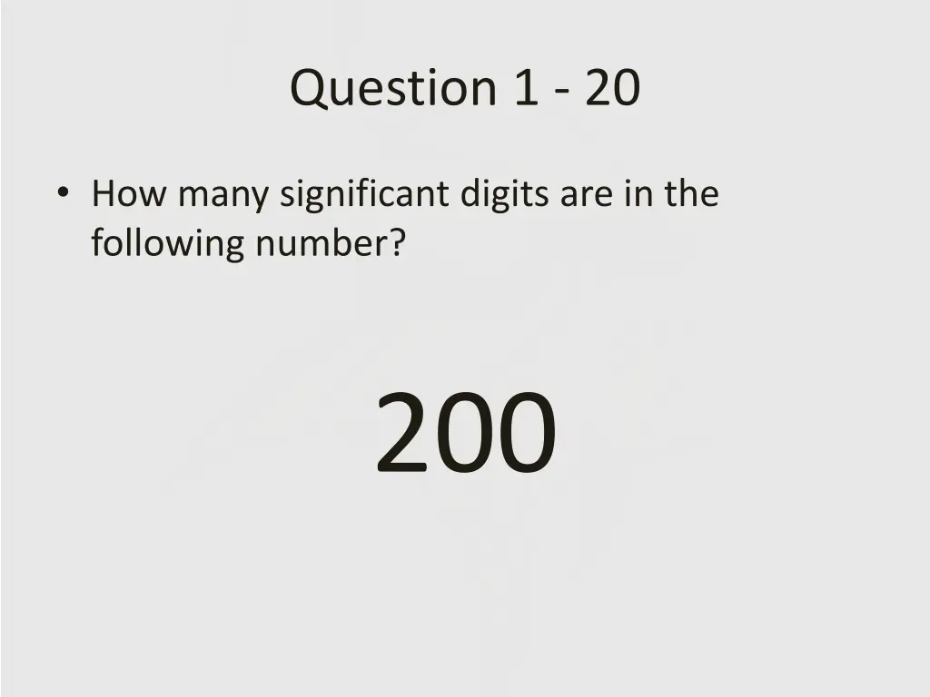 question 1 20