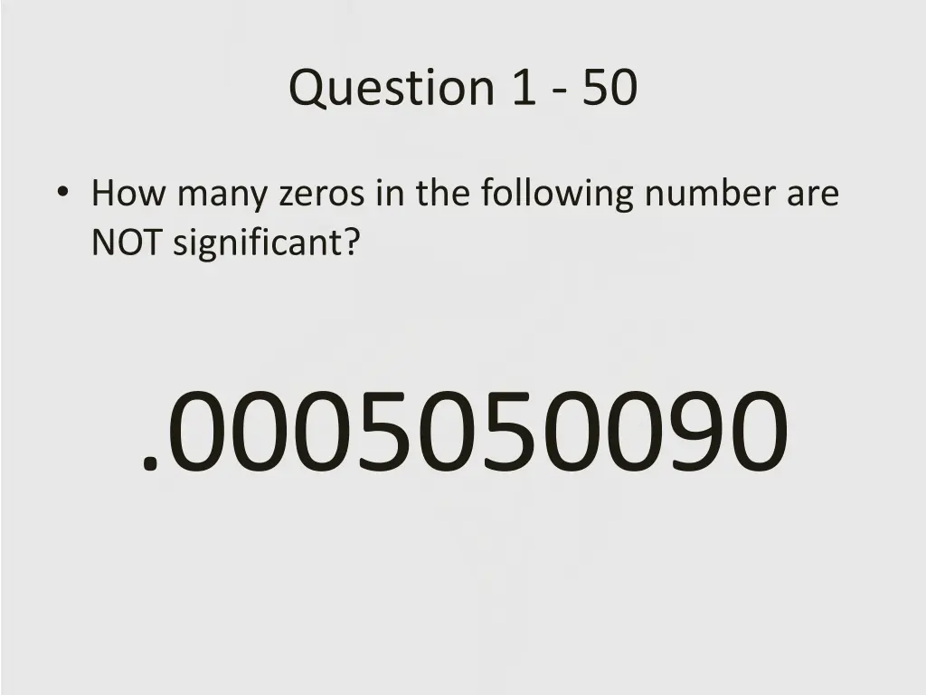 question 1 50