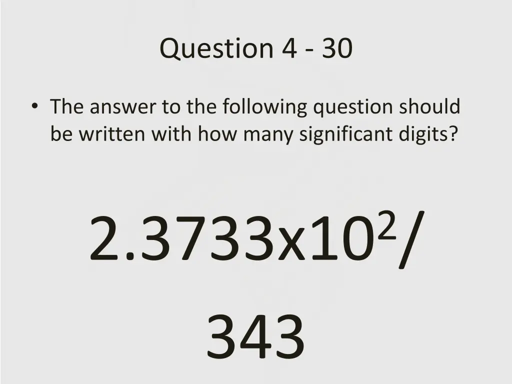 question 4 30