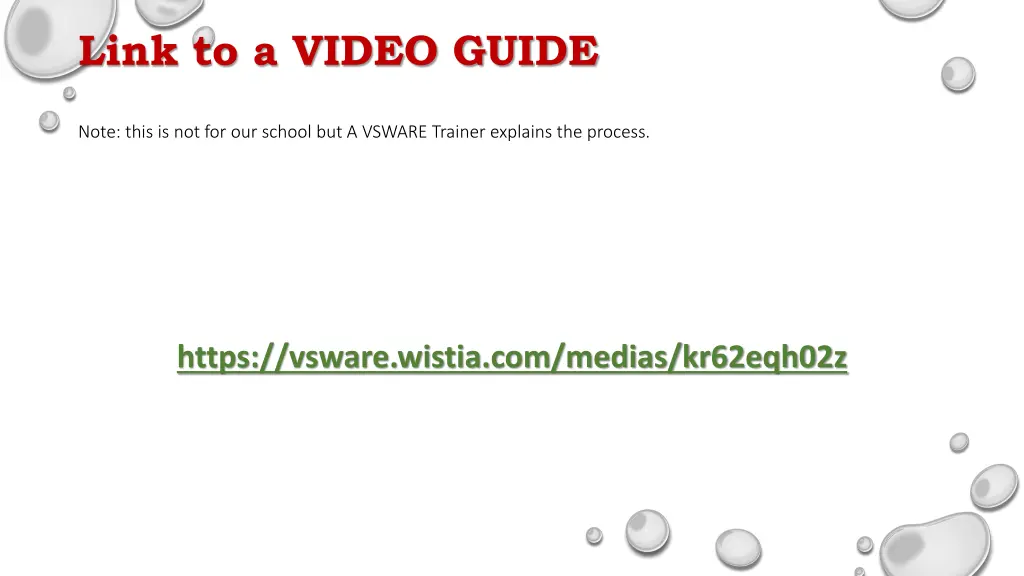 link to a video guide