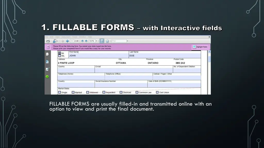 1 fillable forms 1 fillable forms with