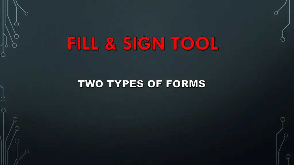 fill sign tool