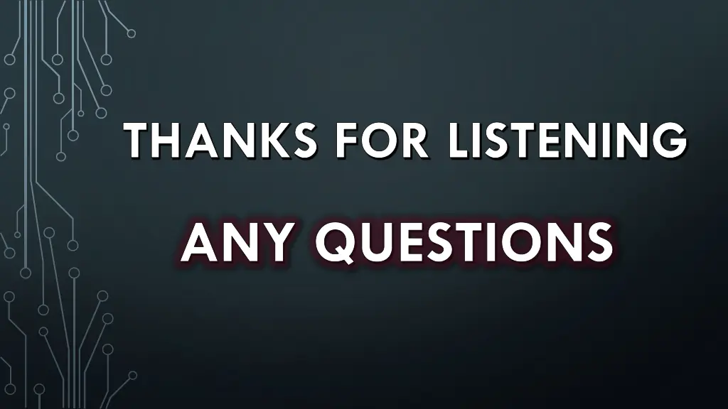 thanks for listening