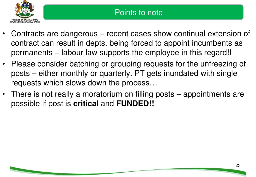 points to note 2