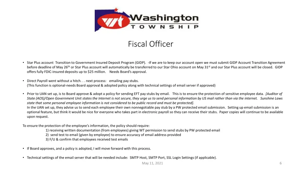 fiscal officer
