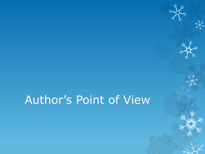 author s point of view