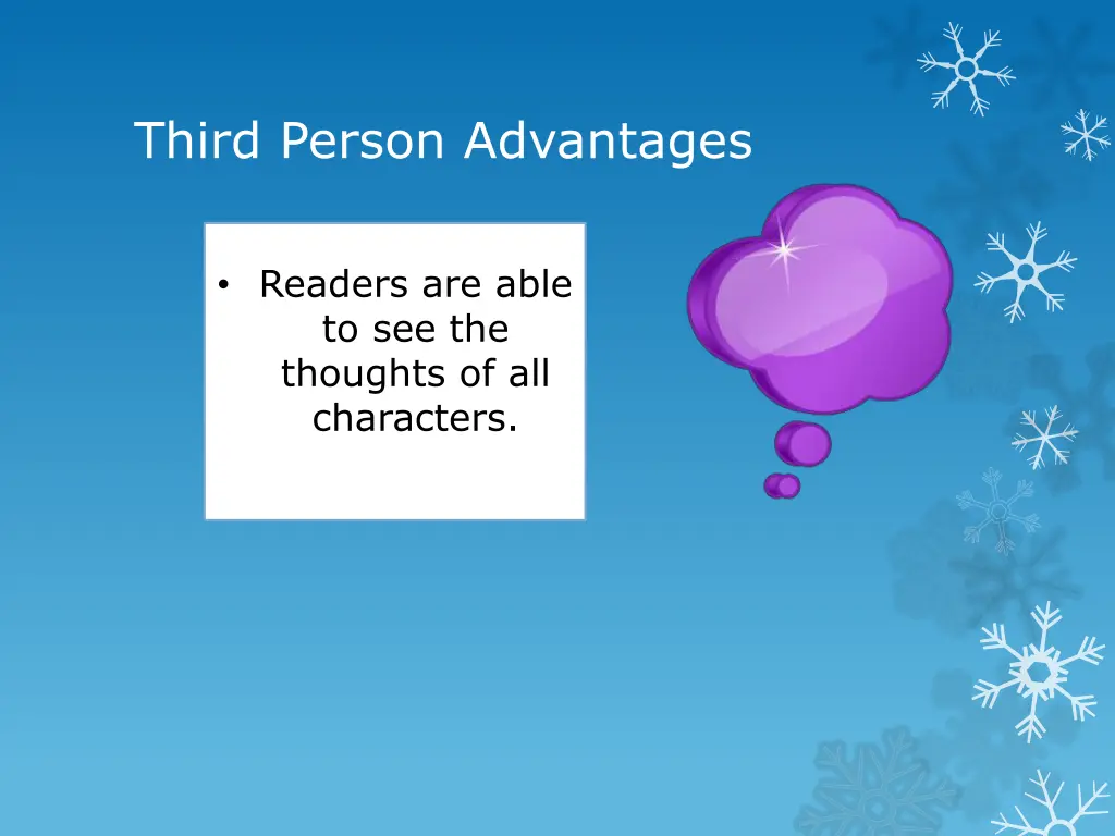 third person advantages