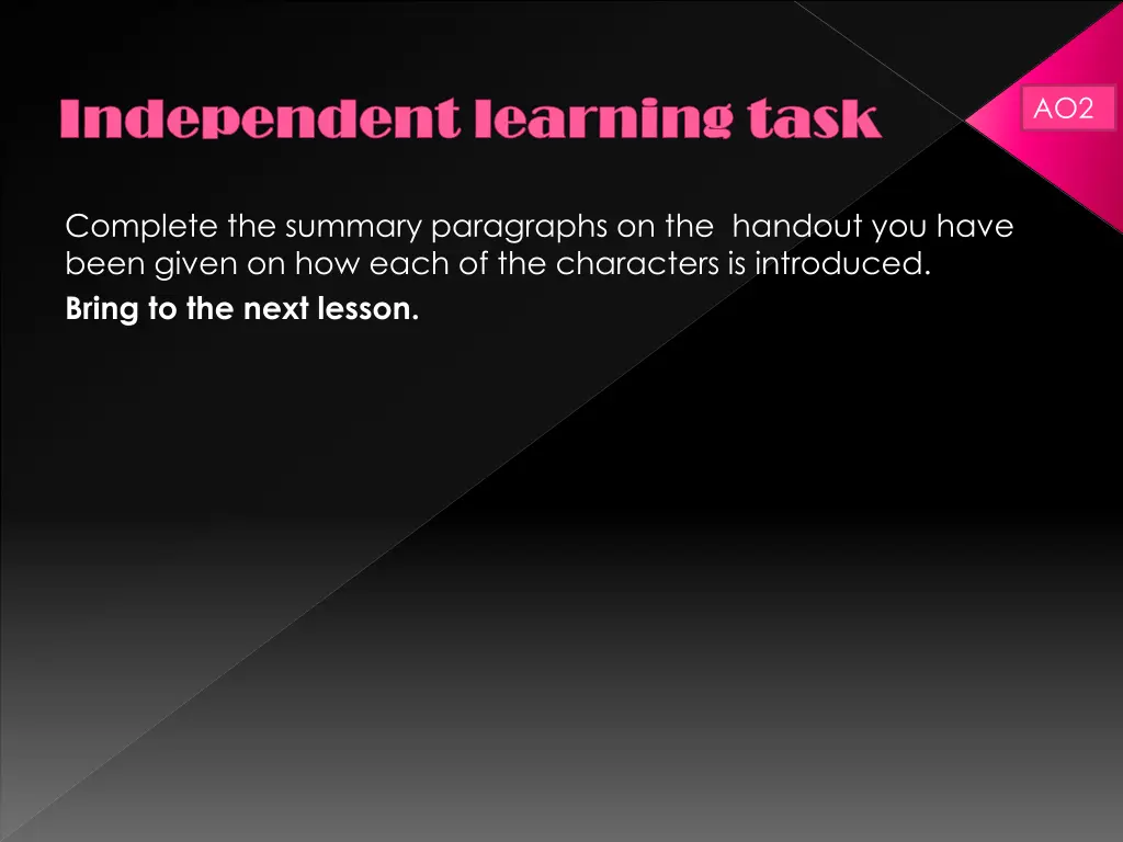 independent learning task independent learning 1
