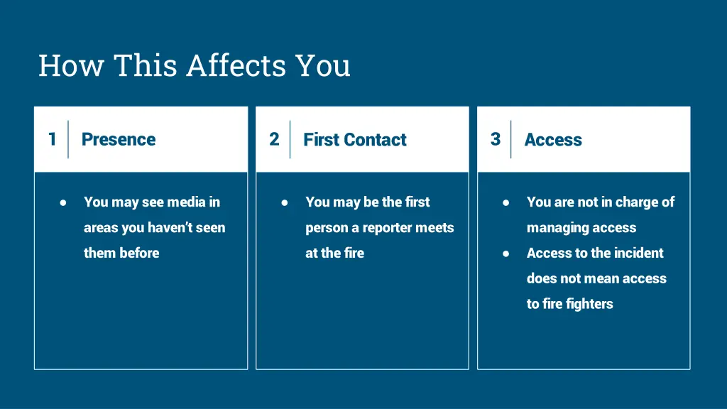 how this affects you