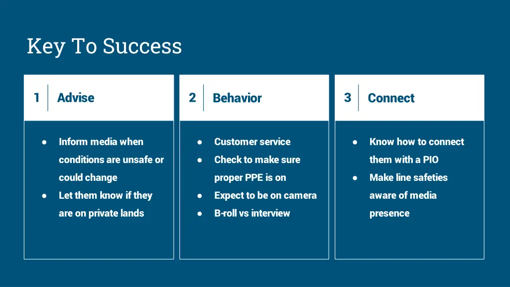 key to success