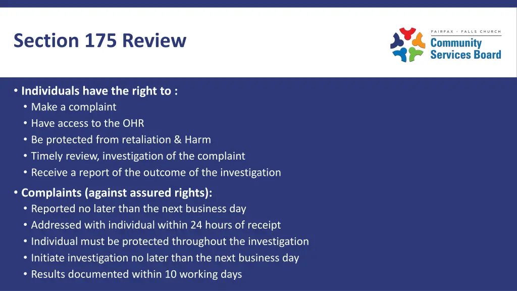 section 175 review