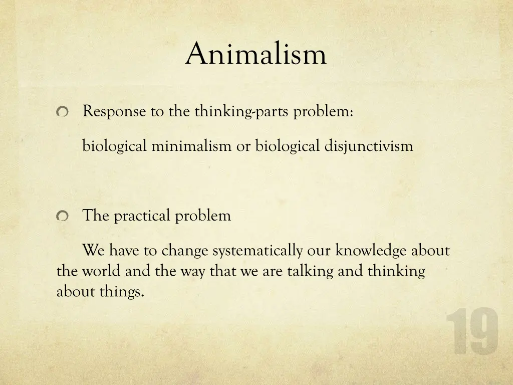 animalism