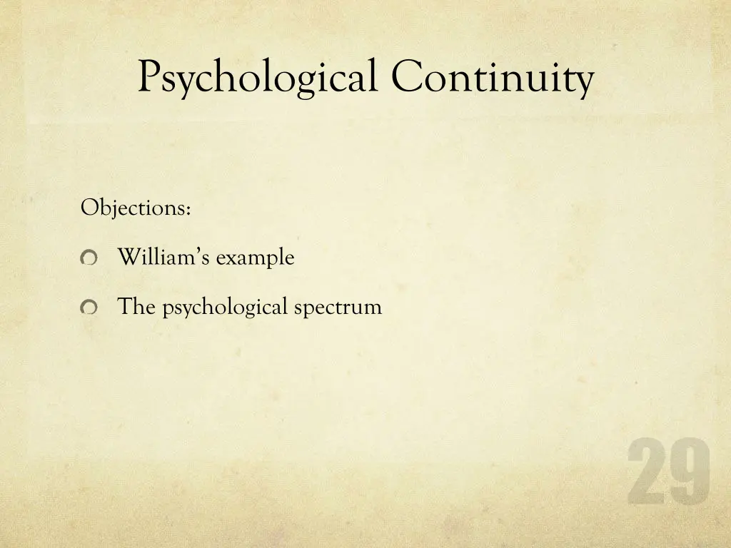 psychological continuity 4