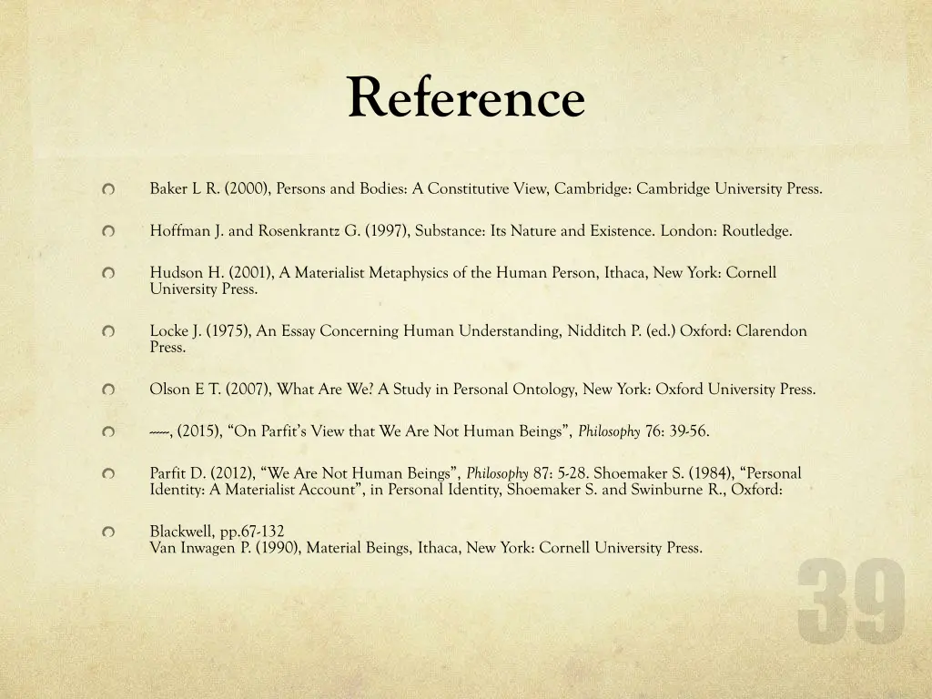 reference