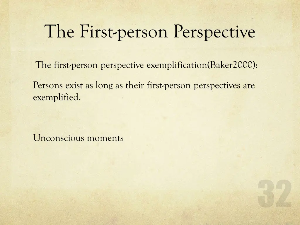 the first person perspective 1