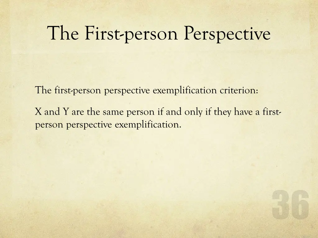 the first person perspective 5