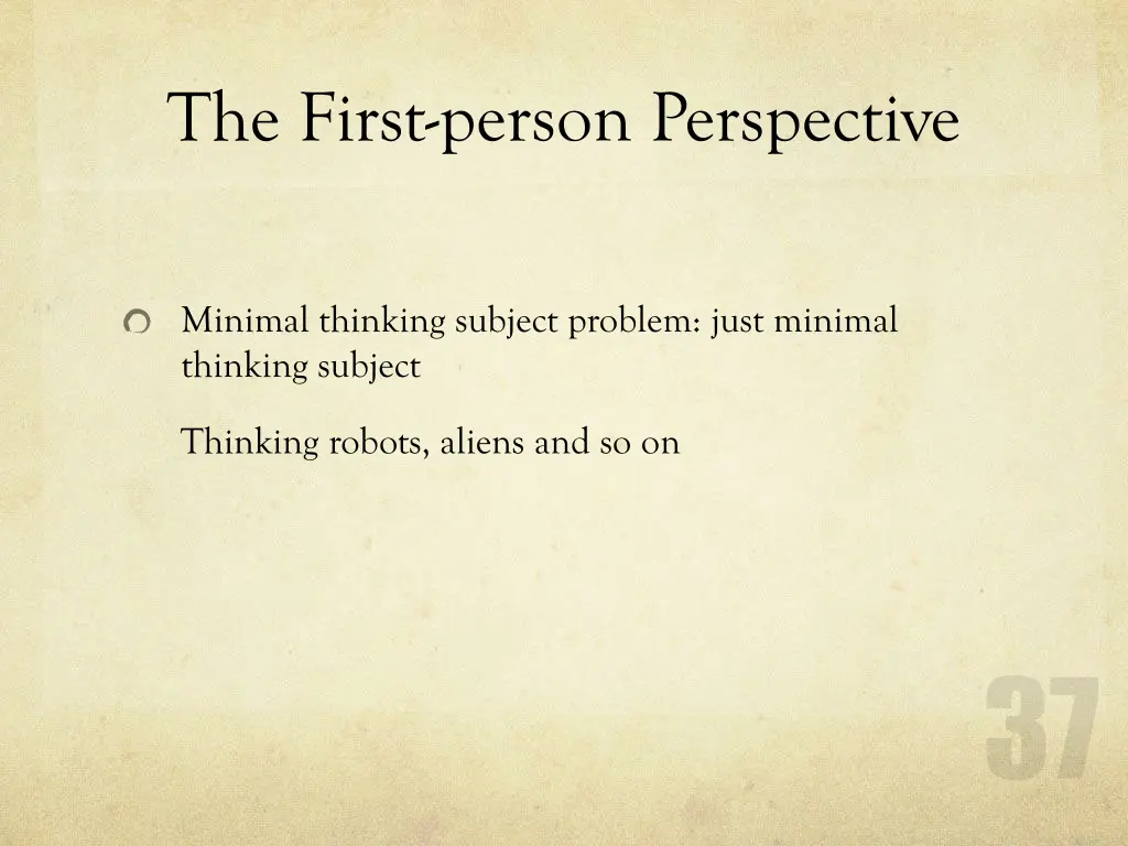 the first person perspective 6