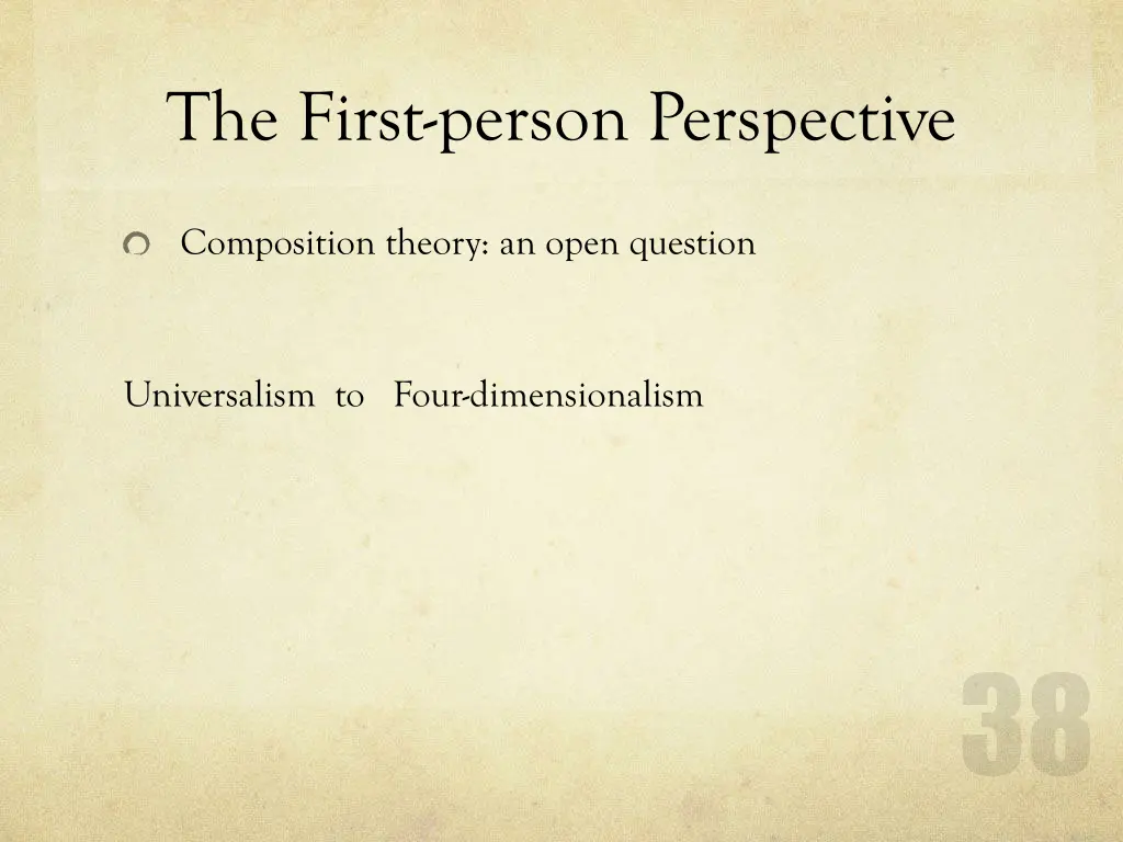 the first person perspective 7