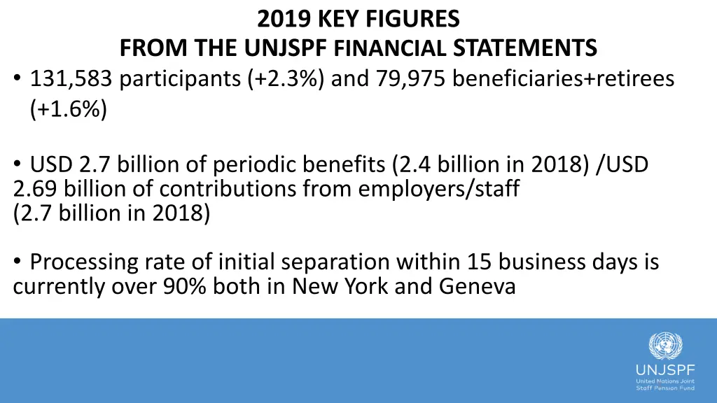 2019 key figures