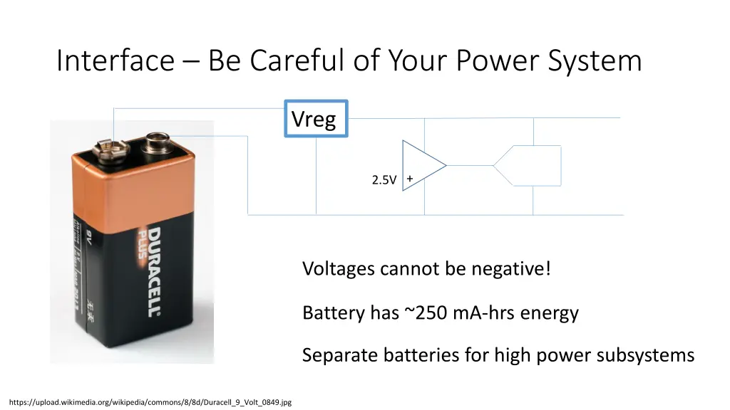 interface be careful of your power system