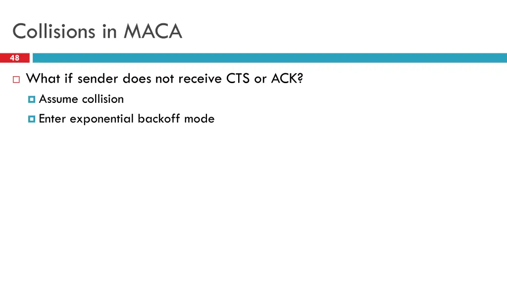 collisions in maca