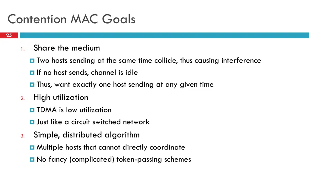 contention mac goals