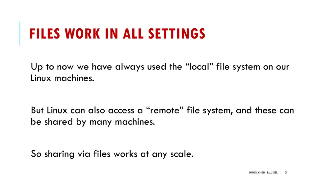 files work in all settings