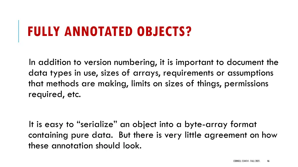 fully annotated objects