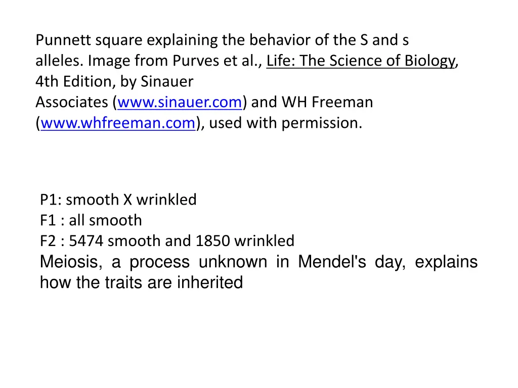 punnett square explaining the behavior