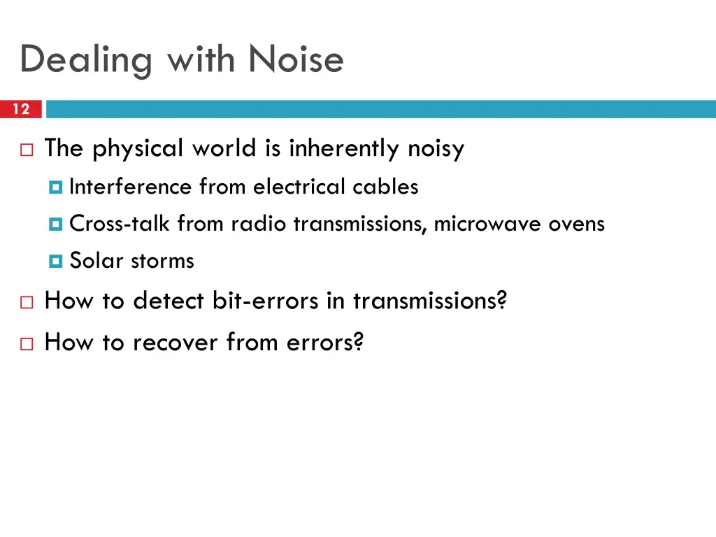 dealing with noise
