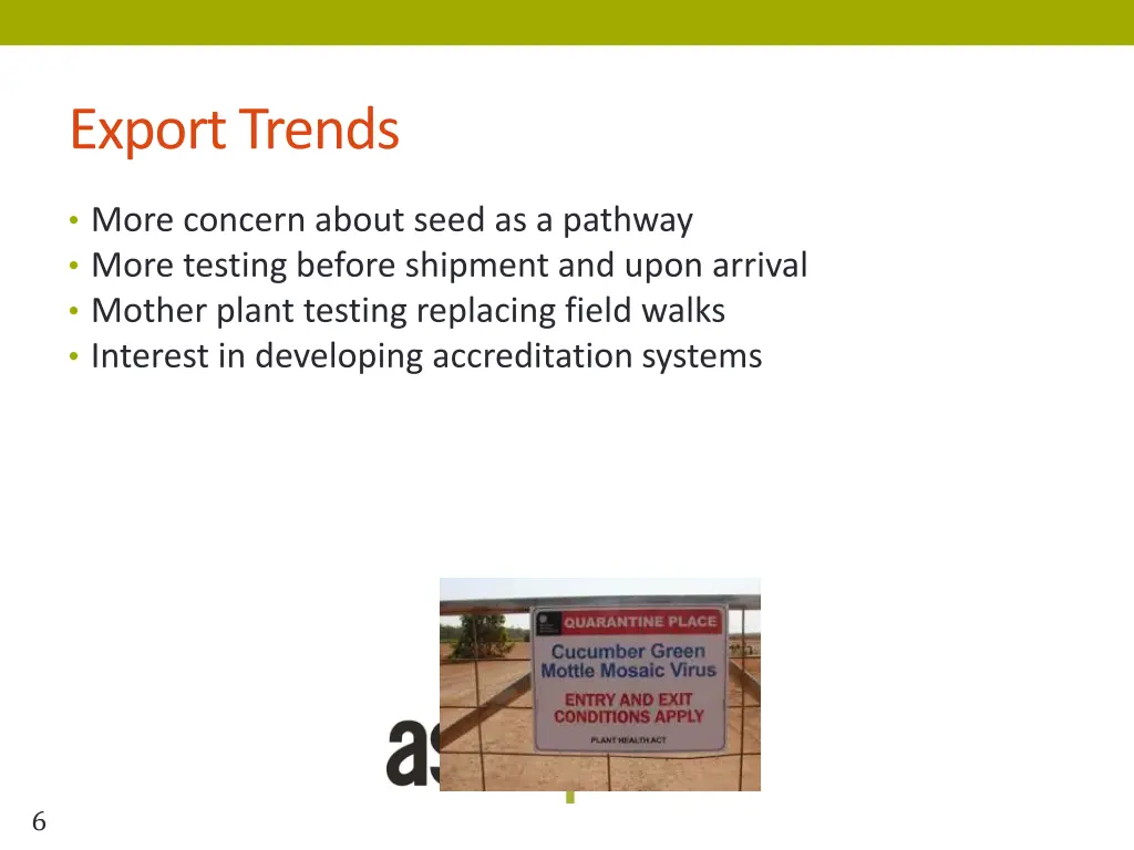 export trends