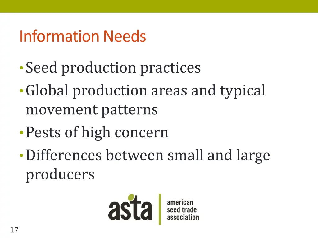information needs