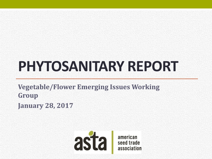 phytosanitaryreport