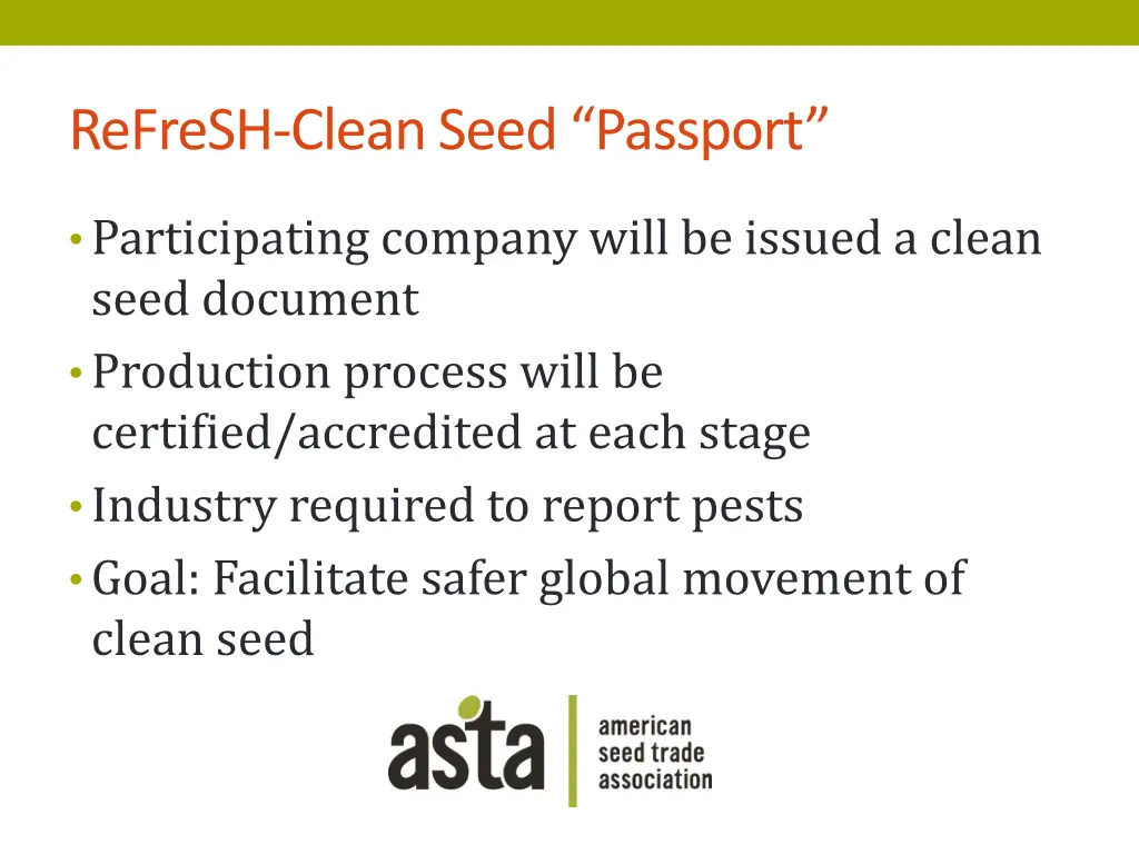 refresh clean seed passport