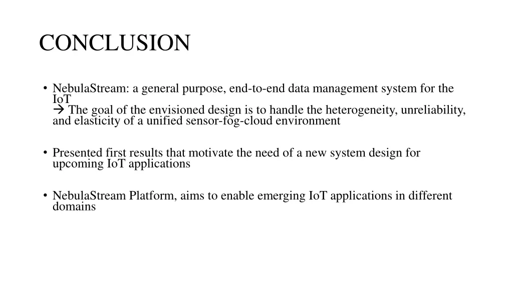 conclusion