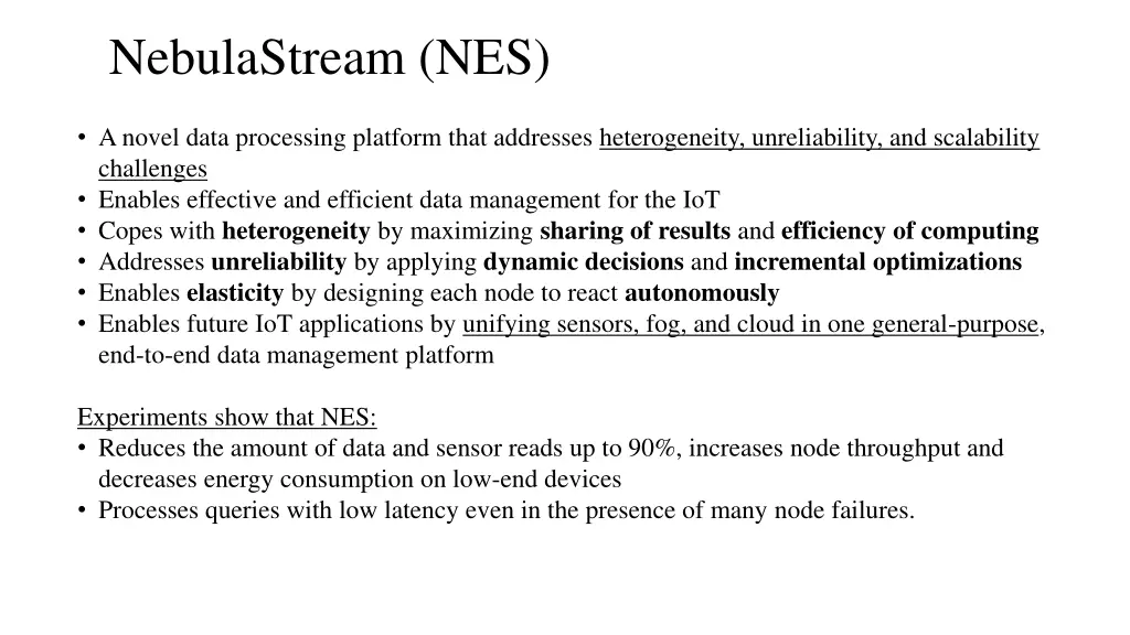 nebulastream nes
