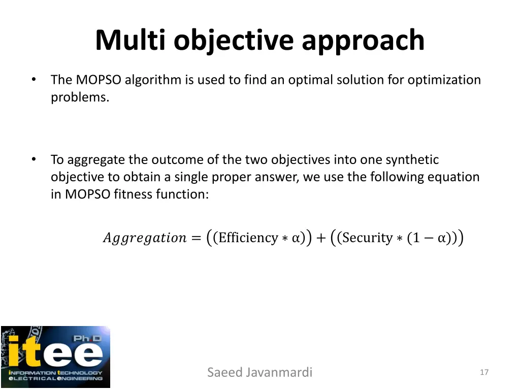 multi objective approach