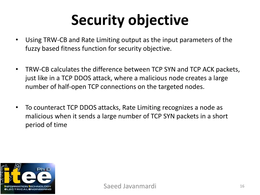security objective